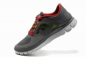 Nike Free 5.0 V4 Mens Shoes Grey Red - Click Image to Close